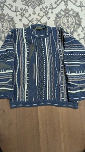 Vintage Croft Barrow Coogi Style 3D Knit Earth Tones Sweater XLarge Mens - Picture 1 of 13
