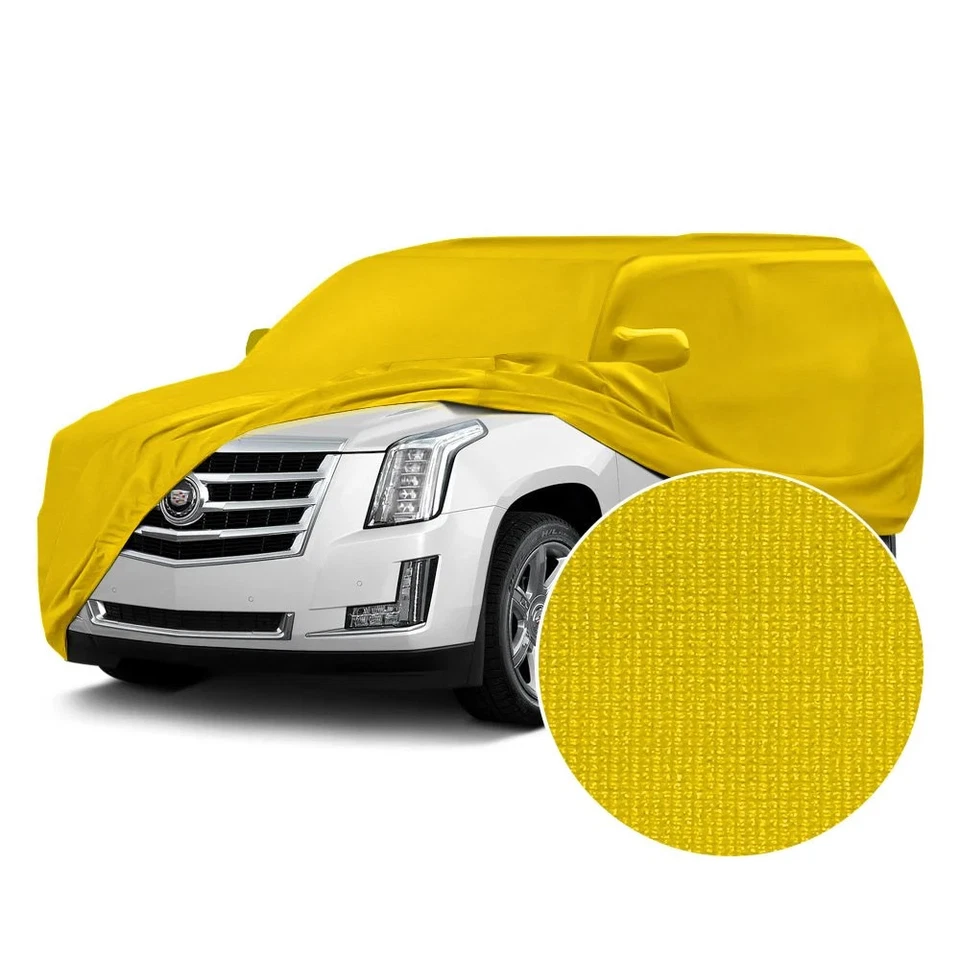 For Hyundai Tucson 22-24 Satin Stretch Indoor Velocity Yellow Custom Car Cover Foto 1 de 4