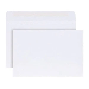 Paquete de 100 sobres de folletos 6x9 con cierre de goma papel tejido blanco de 24 lb para... - Imagen 1 de 4