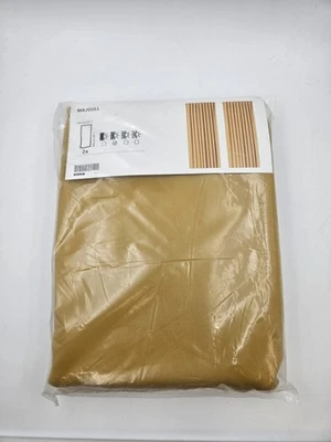 "Cortinas oscurecedoras habitación Ikea MAJGULL 57" X 98"" ORO MOSTAZA AMARILLO 904.177.87" Foto 1 de 4