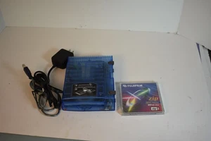 Iomega Zip 100 USB Drive Model Z100USB Blue External Disk Drive Tested Works - Afbeelding 1 van 10