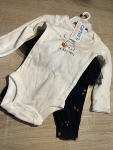 Carter's Just One Recién Nacido "Mi Pequeño Boo" Halloween Body Parte Inferior Tutú Conjunto (F) - Imagen 1 de 4