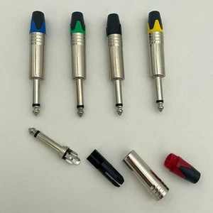 6.35 Mm Audio Plug Mute Plug Connector Jack Mono Assembly Microphone Conecto _cn - Afbeelding 1 van 17