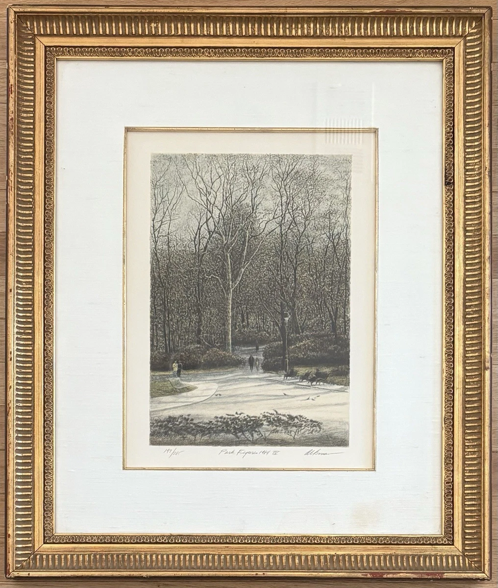 Harold Altman lithographレスティングカップル　リトグラフ Harold Altman lithographレスティングカップル リトグラフ