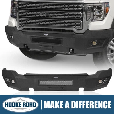 Steel Front Bumper w/ LED Lights for 2020 2021 2022 2023 GMC Sierra 2500HD 3500 - Image 1 of 4