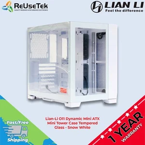 Lian-Li O11 Dynamic Mini-S ATX Mini Tower Case Tempered Glass - Snow White - Afbeelding 1 van 21