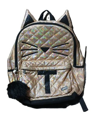 JUSTICE: «Мерцающий кот T» книга сумка рюкзак подержанный - Изображение 1 из 4