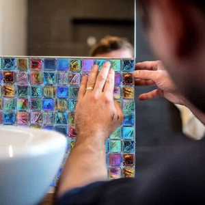3D Self-Adhesive Kitchen Wall Tiles Bathroom Mosaic Tile Sticker Peel & Stick - Picture 1 of 15