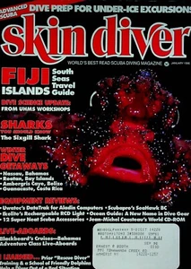 Skin Diver Magazine Fiji Islands & The Sixgill Shark January 1996 052622RNON - Imagen 1 de 2