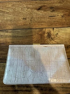 Preston & York Clutch Tasche geprägtes Kroko Clutch hellrosa - Bild 1 von 8