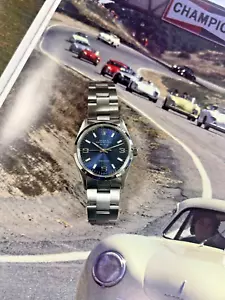 Mens Rolex Oyster Perpetual Air King Precision 14000 Blue Dial Watch Circa 1999 - Picture 1 of 12