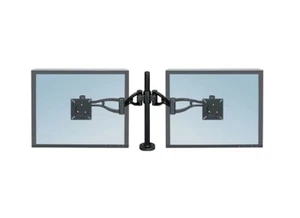 Fellowes Dual Monitor Arm Mount for up to 24 Inches - 8041701 - Picture 1 of 3