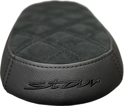 Sitzbank Simson Star Kunstleder Karo SR4-2 Schwarz/Alcantra Stickerei - Bild 1 von 3