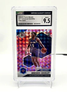 Immanuel Quickley 2021 Mosaic NBA Debut Pink Camo Prizm Rookie #277 CGC 9.5 - Picture 1 of 2