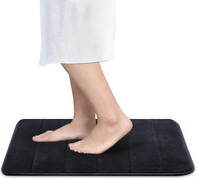 Betus Luxury Memory Foam Bath Mat Non-Slip Backing Velvet Bathroom Rug 17"x24" - Image 1 of 4