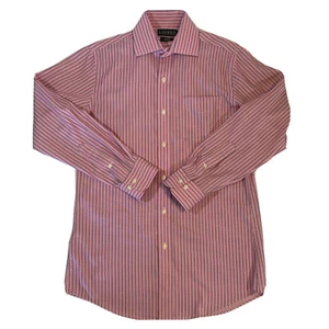 Lauren Ralph Lauren Slim Fit Hemd mit Knopfleiste Herren 15/33 Langarm Bügelfrei Rosa - Bild 1 von 12