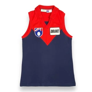Vintage 1990 Melbourne Demons Sekem Football Jumper Guernsey Size 90cm - Picture 1 of 5