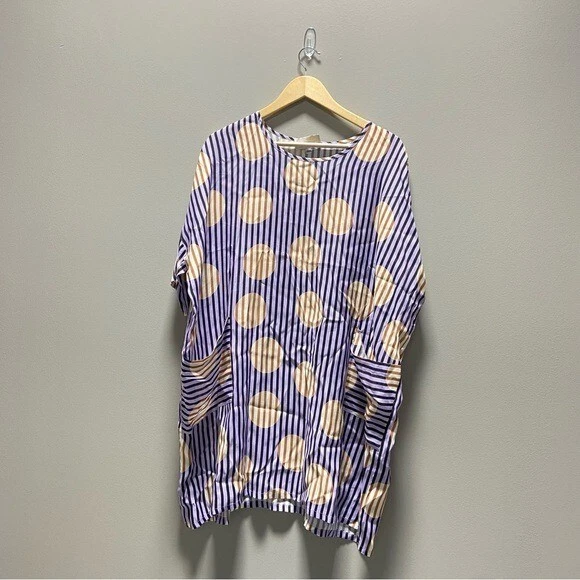 Mini Vestido Corey Lynn Calter Gran Tamaño Lunares Rayas Foto 1 de 4