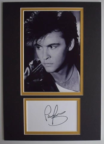 Paul Young Signed Autograph A4 photo display Music Q-Tips Memorabilia AFTAL COA Cover