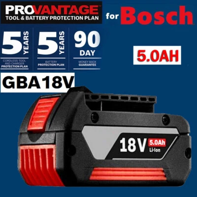 For Bosch Professional GBA 18V 5.0Ah Lithium-Ion Battery BAT609 BAT620 BAT610 UK