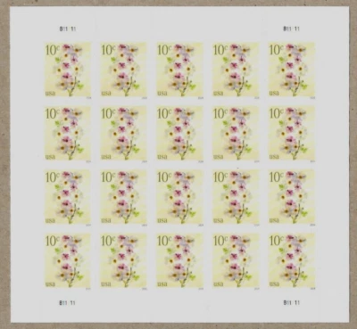 POPPIES & CONEFLOWERS 2024 US SCOTT #5901 NATURE 20 MINT XF 10c STAMP SHEET NIP - Image 1 of 4