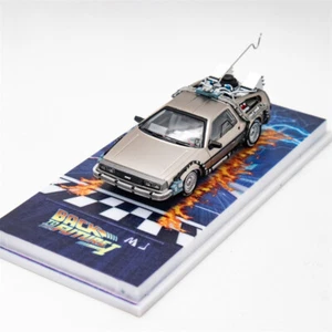 MJ Model x LMLF 1:64 DeLorean Time Machine Back To The Future 2.0 Model Car - Picture 1 of 14