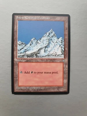 Snow-Covered Mountain, MTG Ice Age (1995) Land NM - Image 1 of 2
