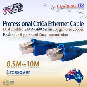 High Speed 10GbE Cat6a RJ45 Shielded OFC Crossover SFTP Ethernet Cable 0.5-10m - Bild 1 von 11