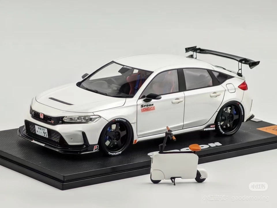 1/18 Peako Honda Civic Type R FL5 Spoon Sport White with motocompacto Ltd 100 pc - Image 1 of 1