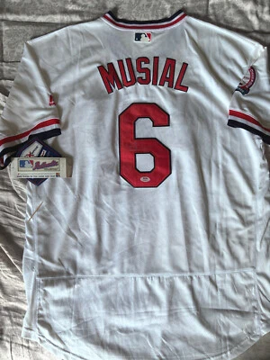 Stan Musial Autographed Signed  St. Louis Cardinals WHITE Jersey PSA DNA Certed - Image 1 of 4