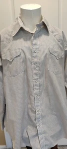 Ruddock Western Long Sleeve Pearl Snap 18.5 35 Big Man Classic - Picture 1 of 7
