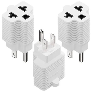 4-in-1 15 Amp to 20 Amp AC Adapter - 5-15P to 5-20R 6-15R 6-20R 15A 125V to 2... - Picture 1 of 9