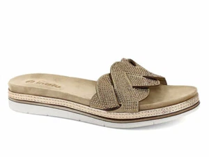 SCARPE CIABATTE SANDALO DONNA INBLU SA000031 SA31 PLATINO ORIGINALE PE 2021 - Picture 1 of 1