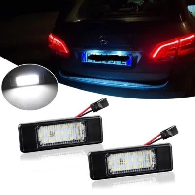 2x Luz LED blanca de matrícula para Mercedes-Benz Sprinter W906 VITO VIANO W639 Foto 1 de 4