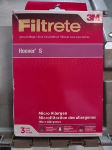 3M Filtrete Hoover Type S Micro Allergen Vacuum Bag (3-Pack) 64705B NEW - Picture 1 of 3