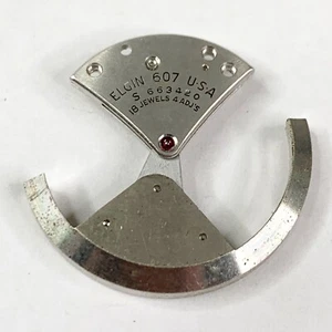 Elgin 607 USA Watch Bumper Automatic Movement Repair Watchmaker 18 Jewels Rotor - Picture 1 of 8