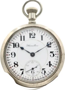 Antike 16 Größe Hamilton Verkäufer mechanische offene Gesicht Taschenuhr Klasse 992 - Bild 1 von 4