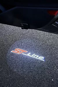 Ford ST Line Door Projector Entry Light Sticker 2pcs LED - Picture 1 of 6
