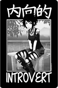Tokyo Spirit Introvert kleines Blechschild - Bild 1 von 1