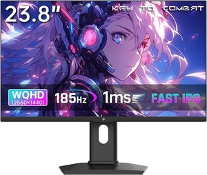 24" 2K QHD Gaming Monitor 180Hz HDR400 Fast IPS GSync FreeSync HDMI DP VESA - Bild 1 von 7