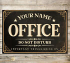 Personalised Office Sign Metal Wall Door Decor Signage Accessory Room Plaque