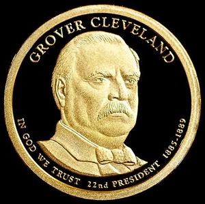 2012 S Grover Cleveland (22) ~ Presidential Mint Dollar ~ From U.S. Proof Set   - Picture 1 of 2