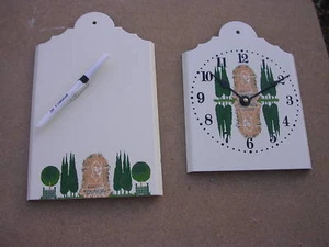 MEMO AIDE MEMOIRE+ HORLOGE EMAILLES NEUFS ARBRES - Picture 1 of 1