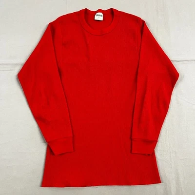 Vintage Greatland Thermals Red Thermal Longsleeve Shirt Sz S - Image 1 of 4