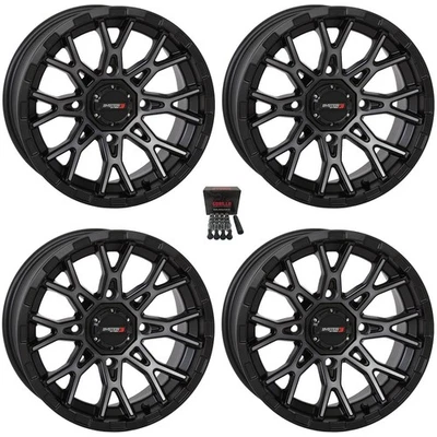 System 3 ST-6 12" Wheels Dark Tint Suzuki KingQuad (4) - Image 1 of 3