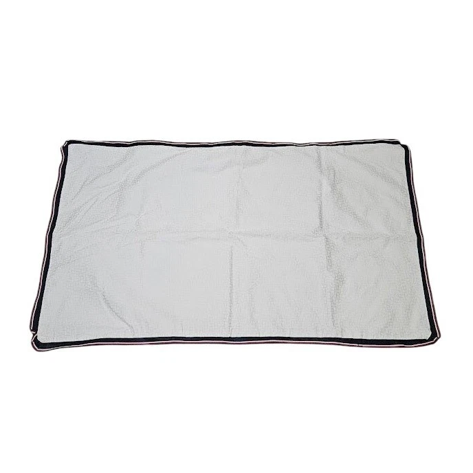 Tommy Hilfiger 单枕头 Sham King 白色海军蓝红色装饰棉航海 — 第 1/4 张图片