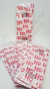 60 Sheets American Greetings Red "HO HO HO" White Christmas Tissue Paper 20"x24" - Picture 1 of 3