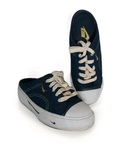 Vintage Nike Hermosa blaue Damen-Slipper mit Schnürung Größe 7 #143028-471 - Bild 1 von 8