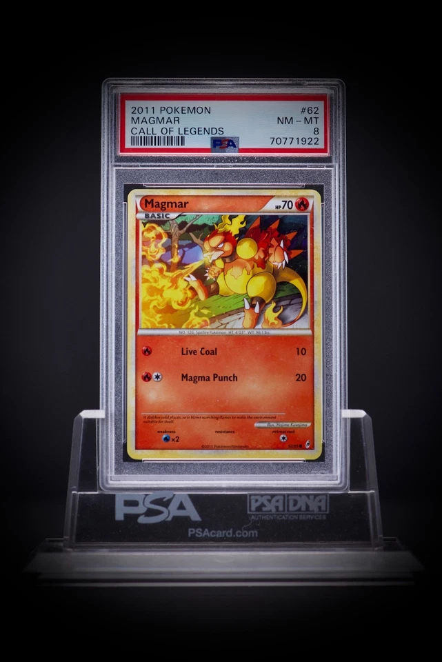 2011 POKEMON Call of Legends Magmar 62 PSA 8 - Image 1 of 1