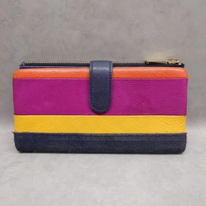 Fossil Ladies Genuine Leather Multicoloured Wallet/Purse - Picture 1 of 3